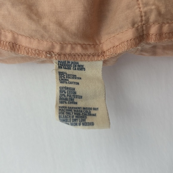 American Eagle Outfitters Tiered Crochet Blush Pink lined skirt Size 12 - Picture 6 of 8